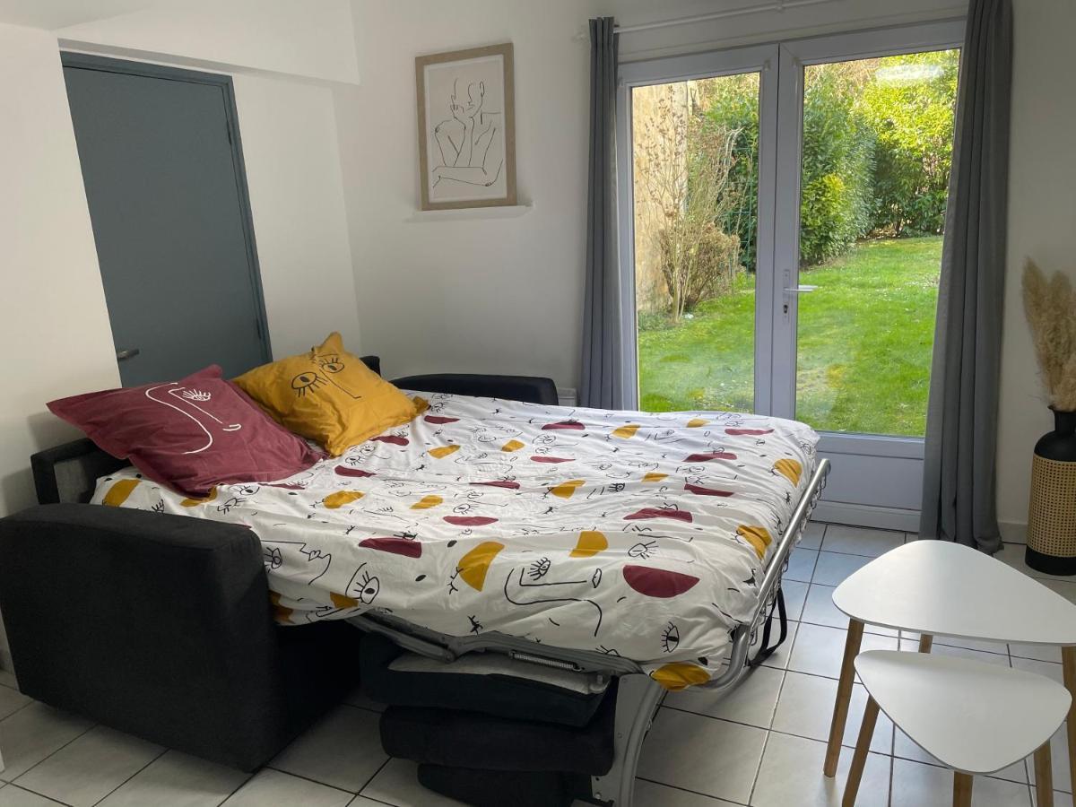 Ferienwohnung Le First Auversois Charmant Studio Avec Jardinet Exterior foto